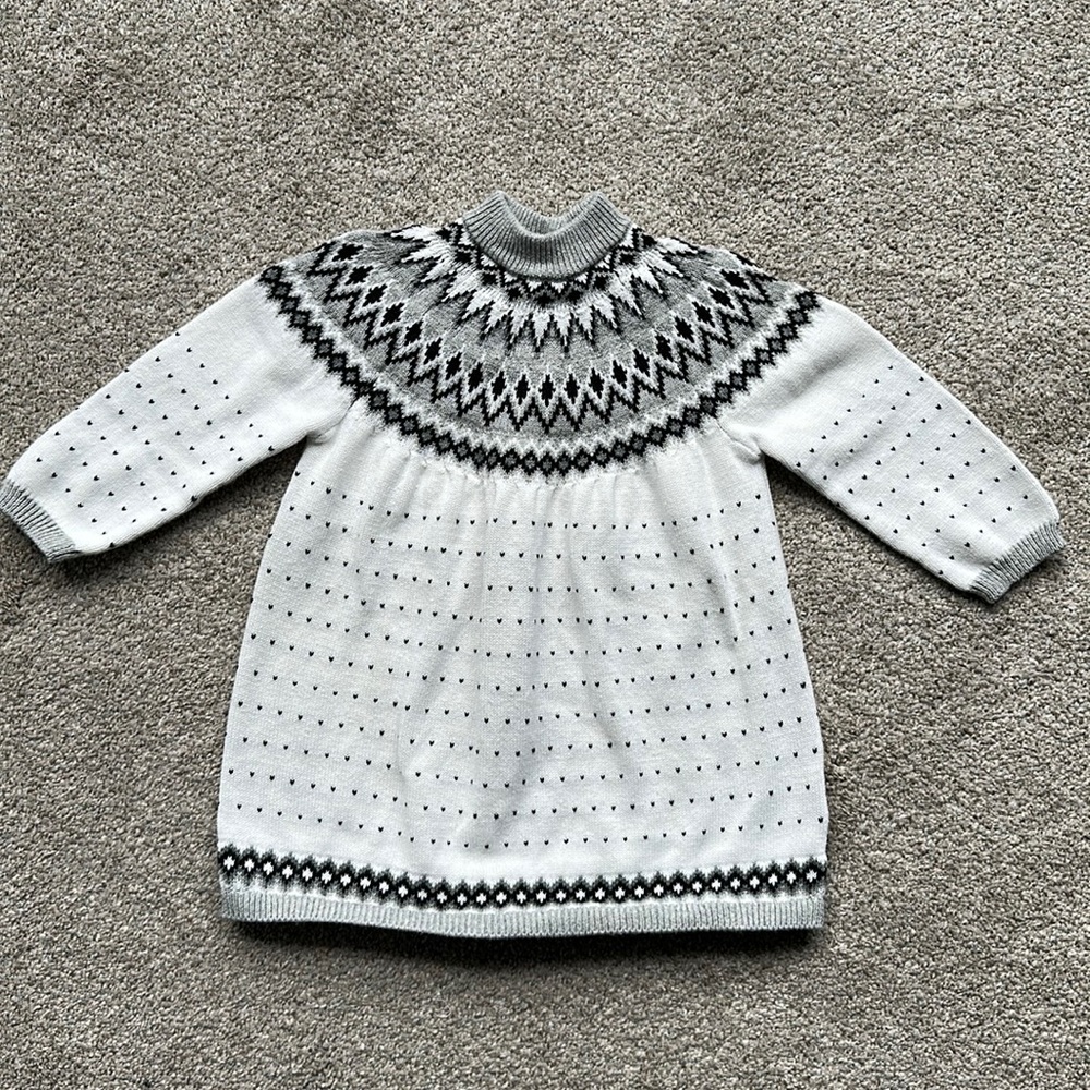 Janie and Jack Fair isle sweater dress